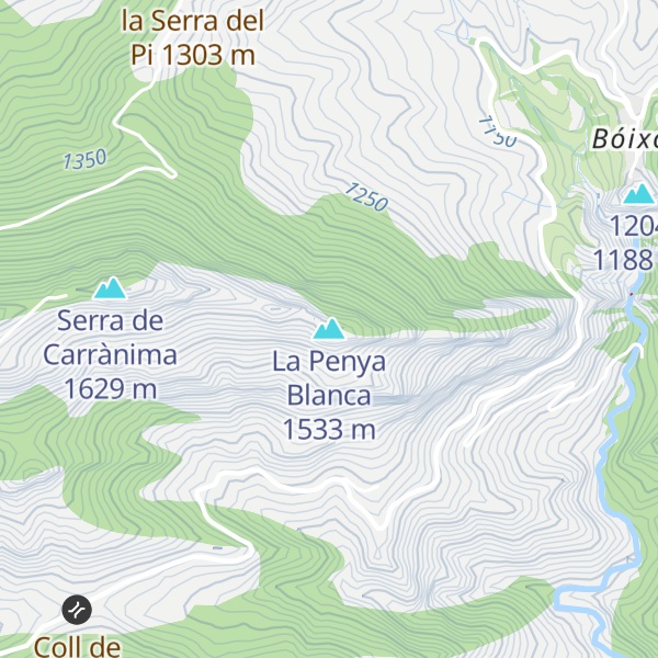 Map of La Penya Blanca