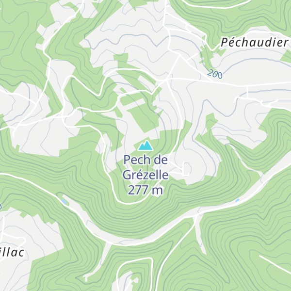 Map of Pech de Grézelle