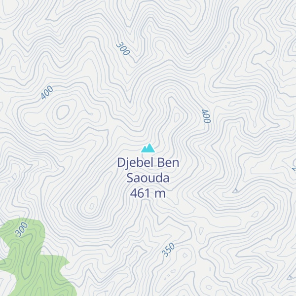 Map of Djebel Ben Saouda
