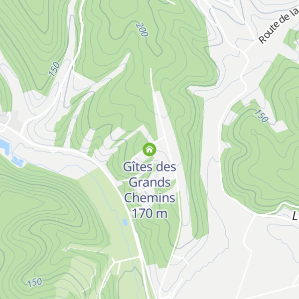 Map of Gîtes des Grands Chemins