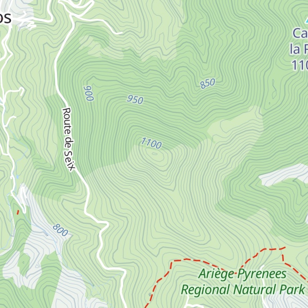 Map of Pic de la Quère
