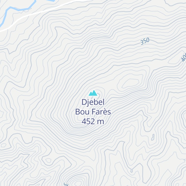 Map of Djebel Bou Farès