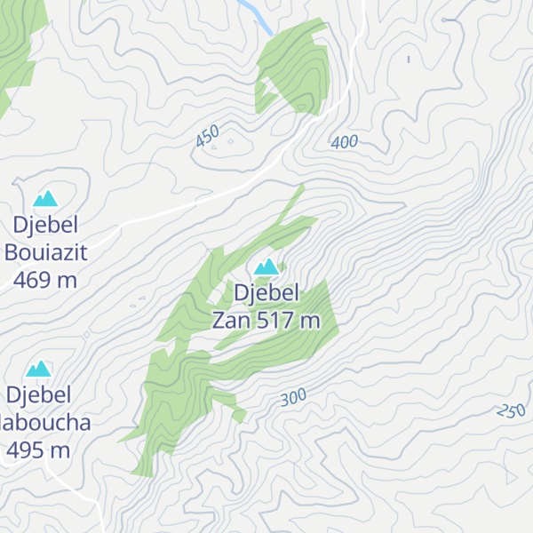 Map of Djebel Zan
