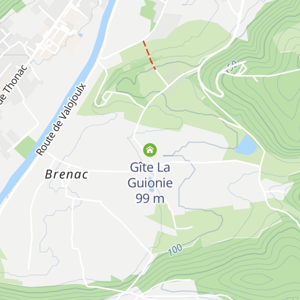 Map of Gîte La Guionie