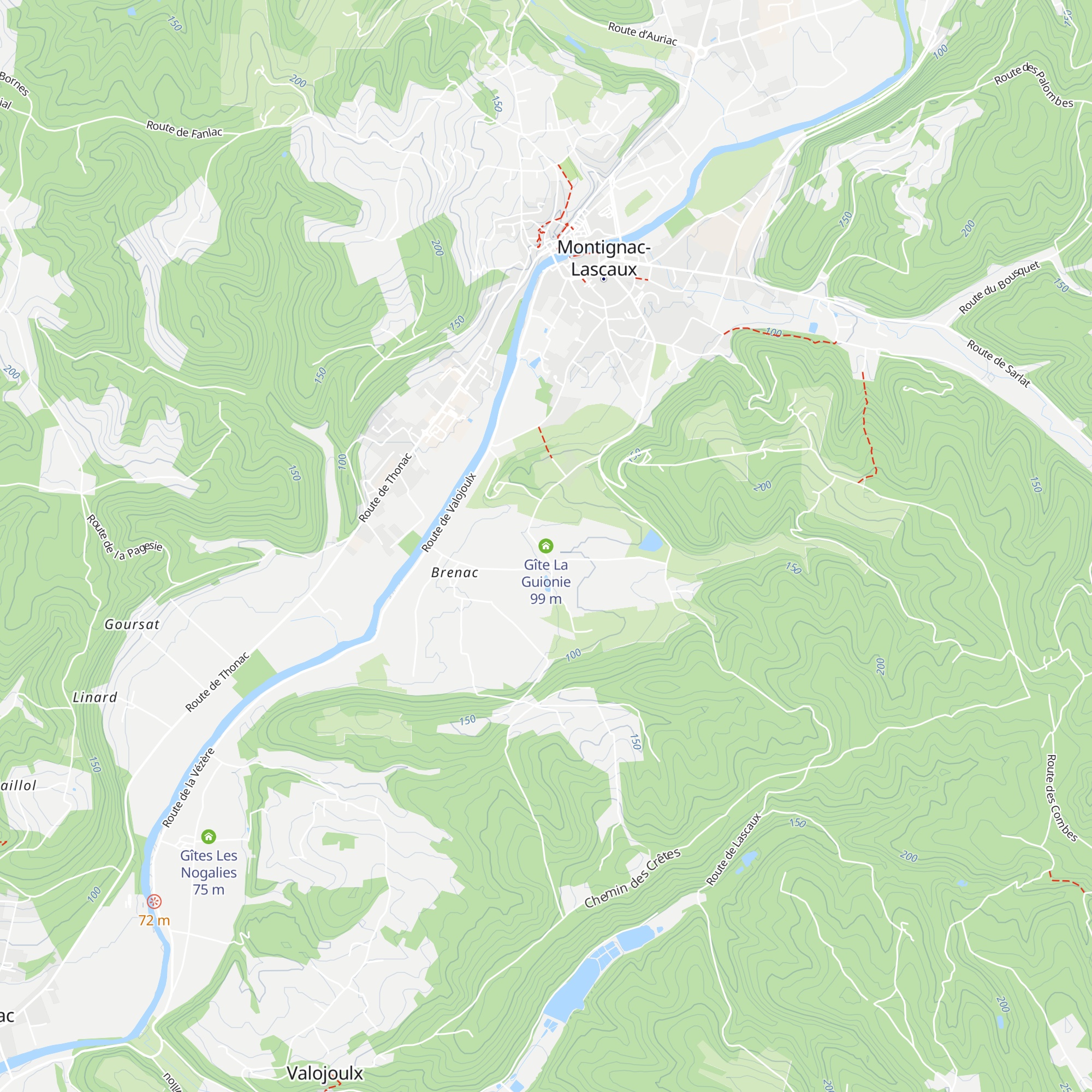 Gîte La Guionie map