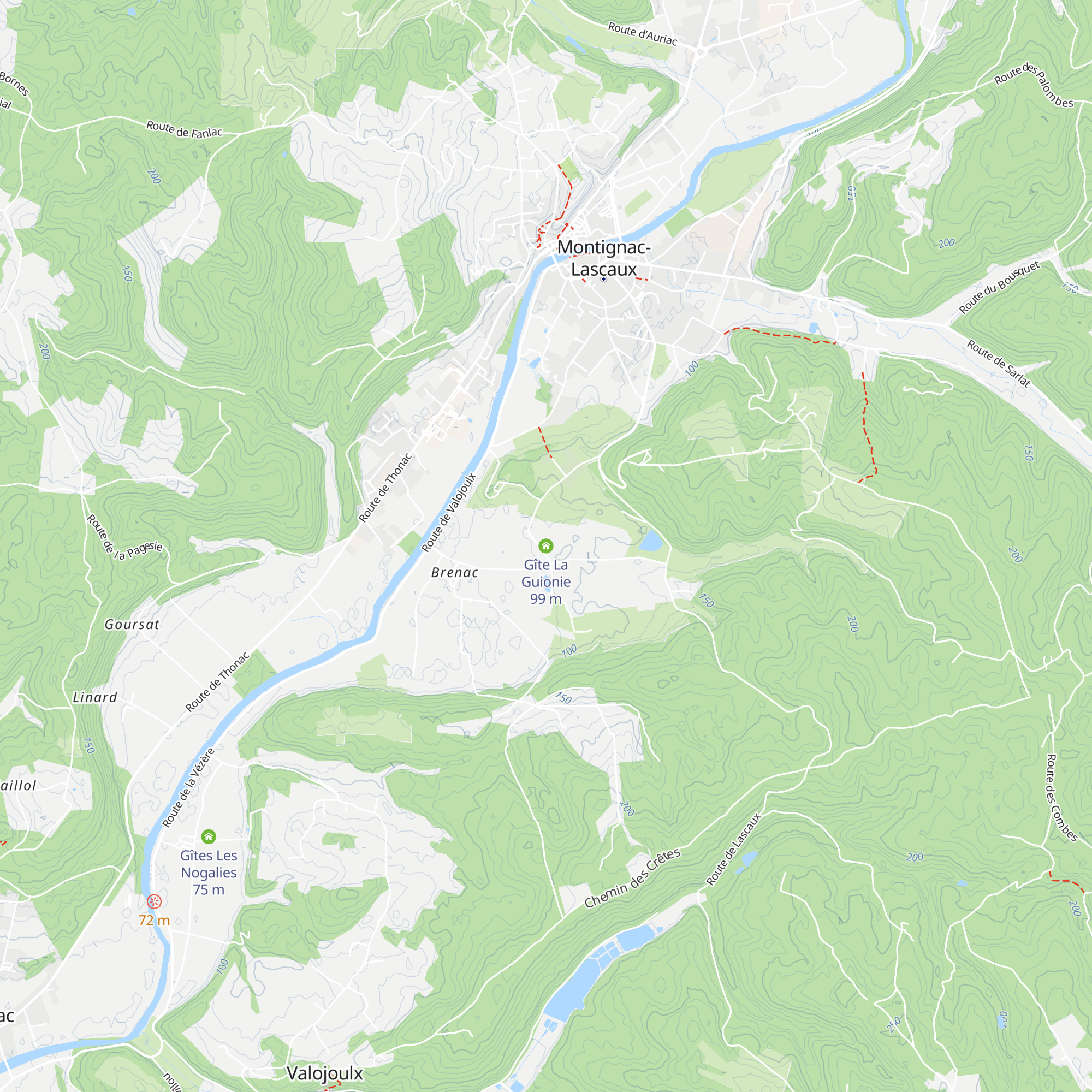 Gîte La Guionie map