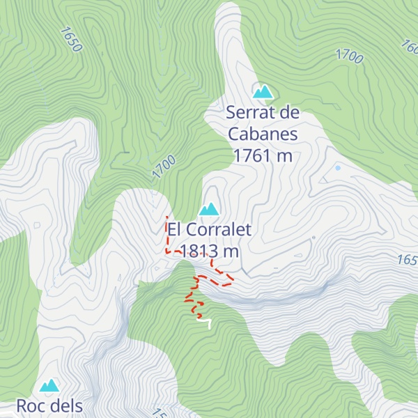 Map of El Corralet