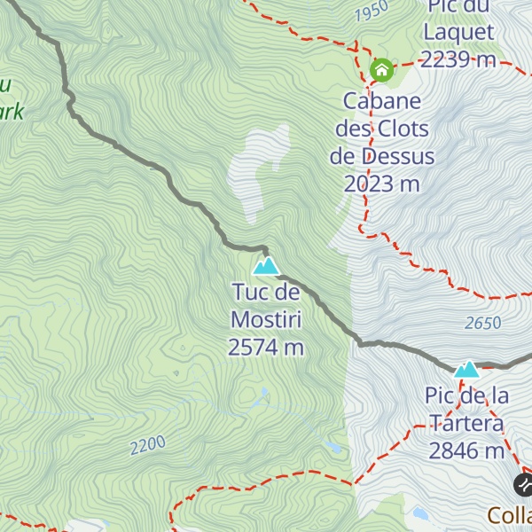 Map of Tuc de Mostiri