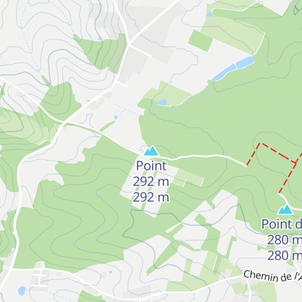 Map of Point 292 m