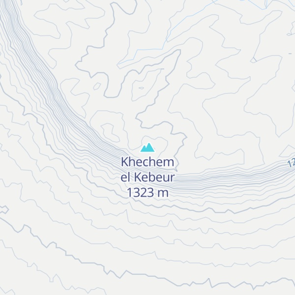 Map of Khechem el Kebeur