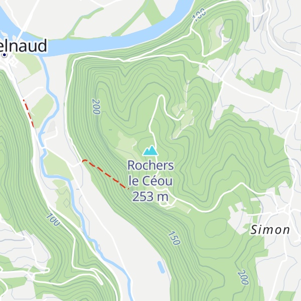 Map of Rochers le Céou