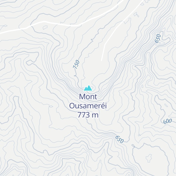 Map of Mont Ousameréï
