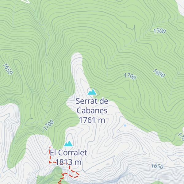 Map of Serrat de Cabanes
