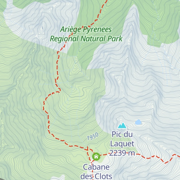 Map of Cabane des Clots de Dessous - Castillonais