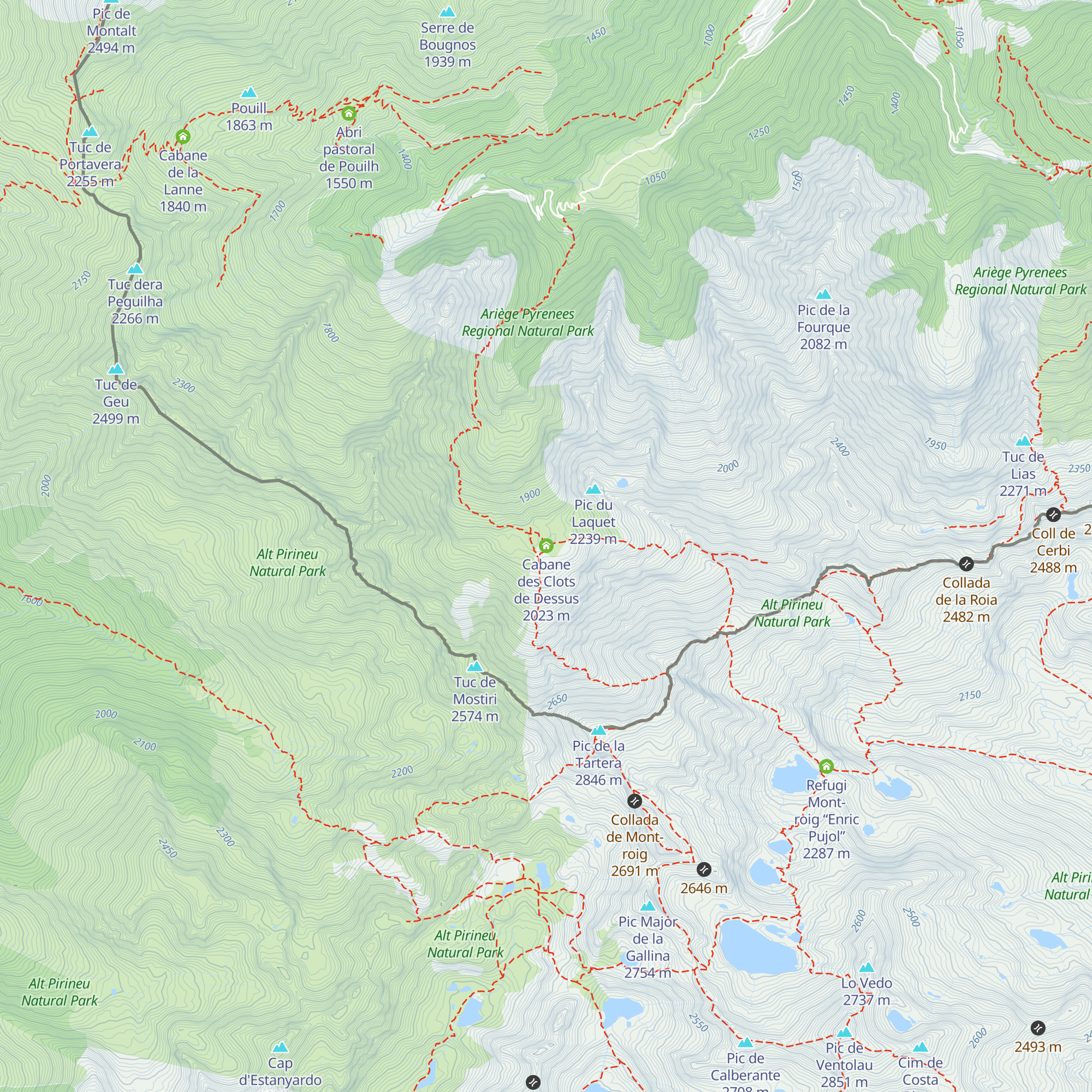 Cabane de Léziou map