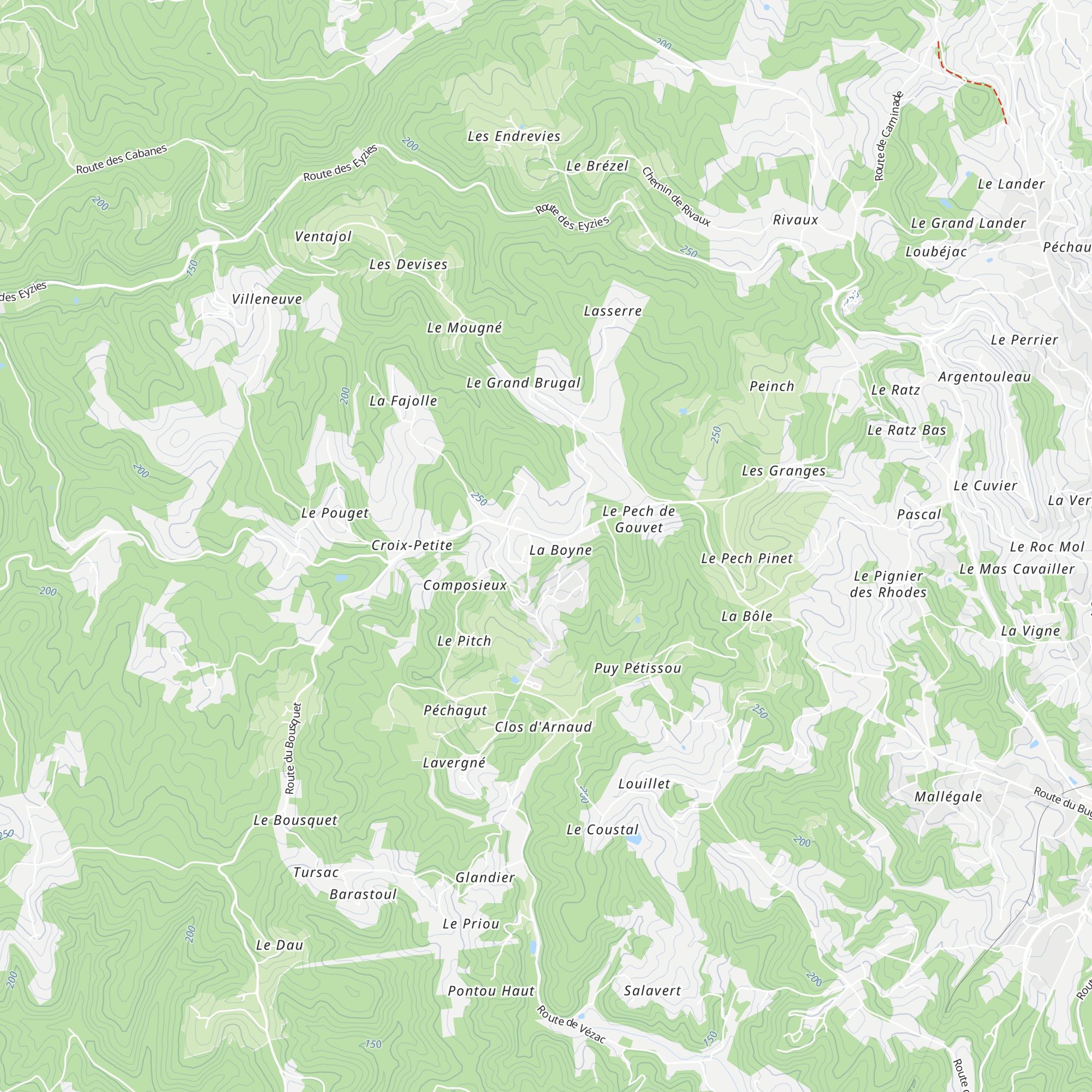 Gîtes de La Boyne map