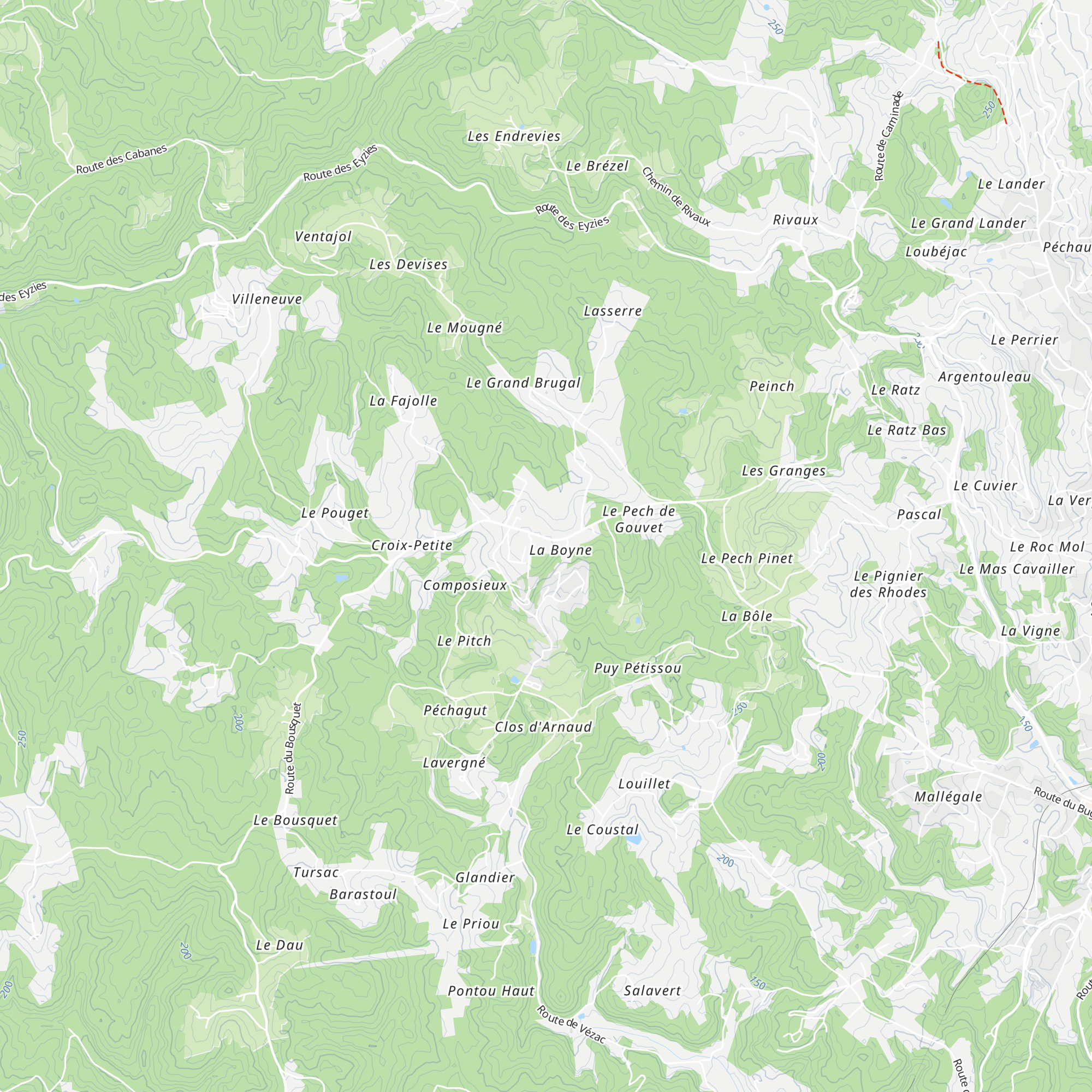 Gîtes de La Boyne map