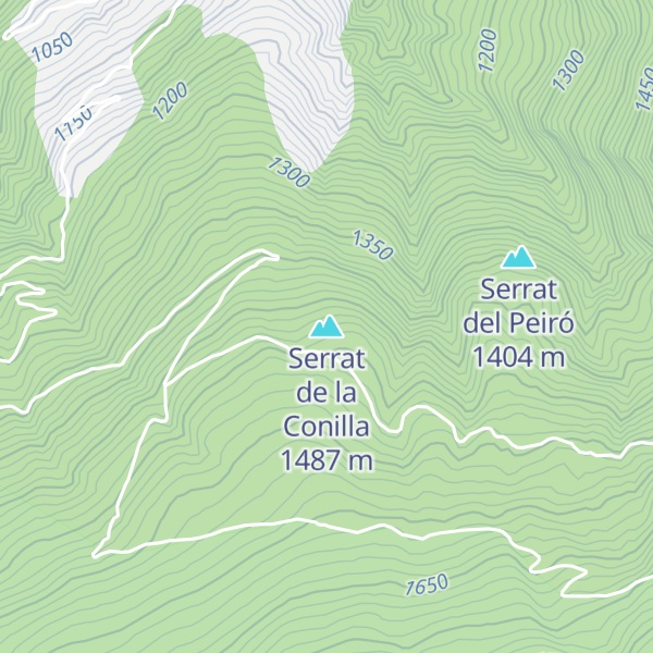 Map of Serrat de la Conilla