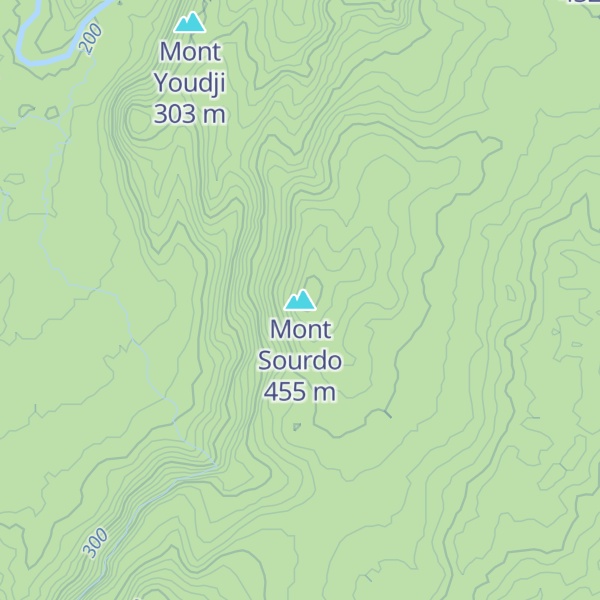 Map of Mont Sourdo
