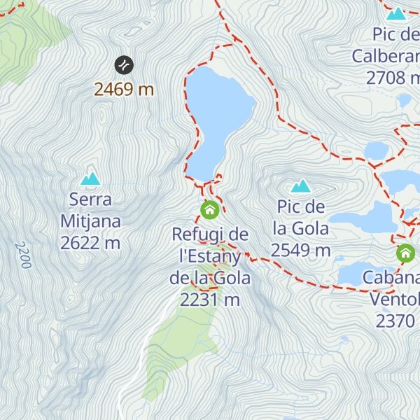 Map of Refugi de l'Estany de la Gola