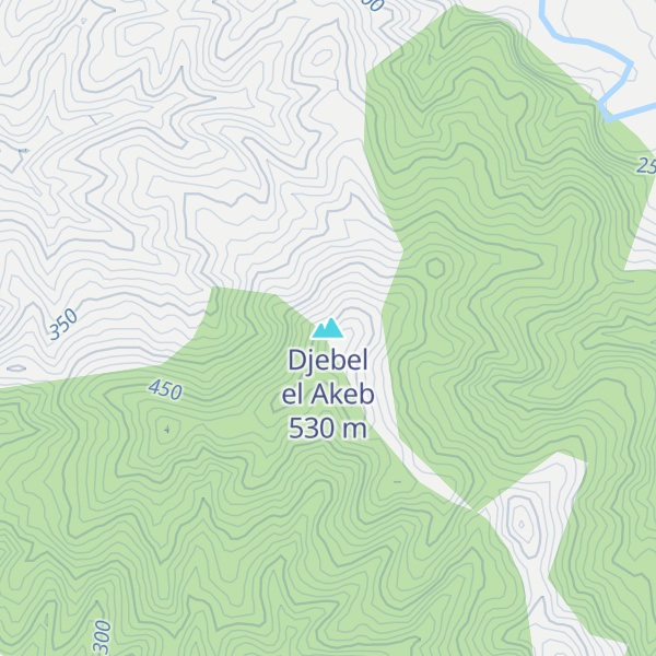 Map of Djebel el Akeb