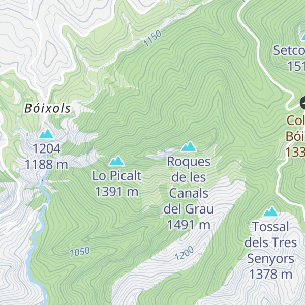 Map of La Roca Alta