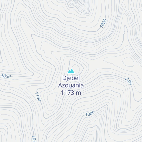 Map of Djebel Azouania