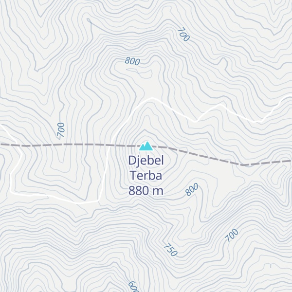 Map of Djebel Terba