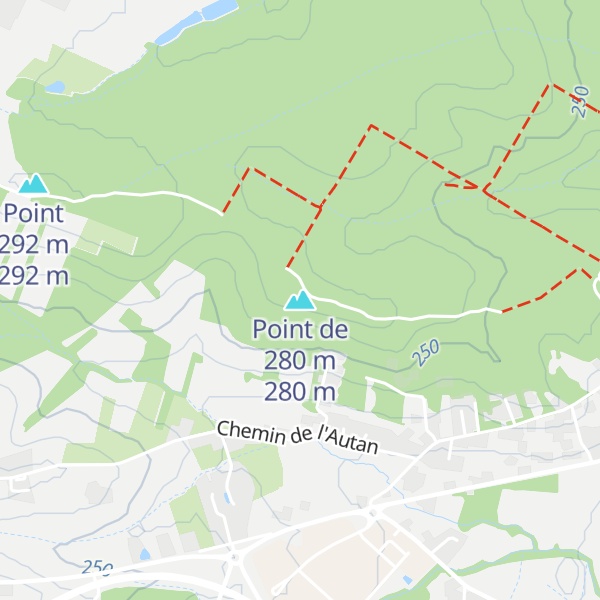 Map of Point de 280 m