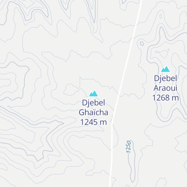 Map of Djebel Ghaïcha