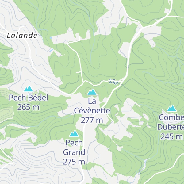 Map of La Cévènette
