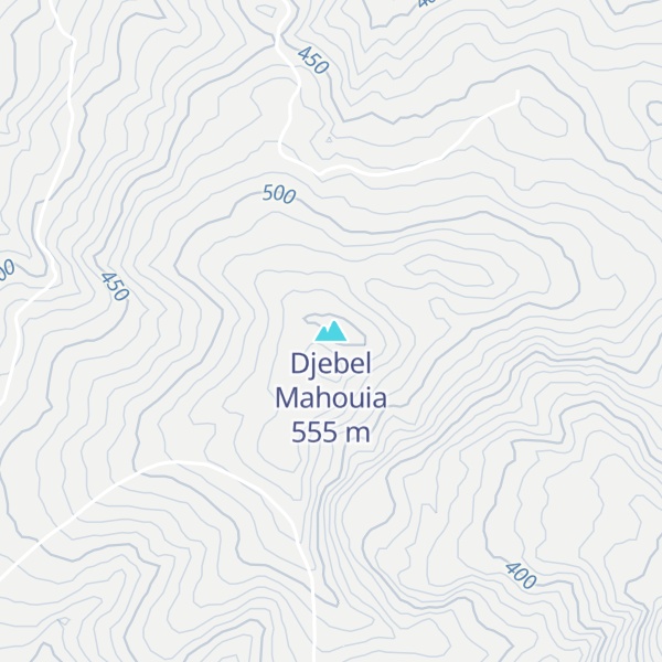 Map of Djebel Mahouia