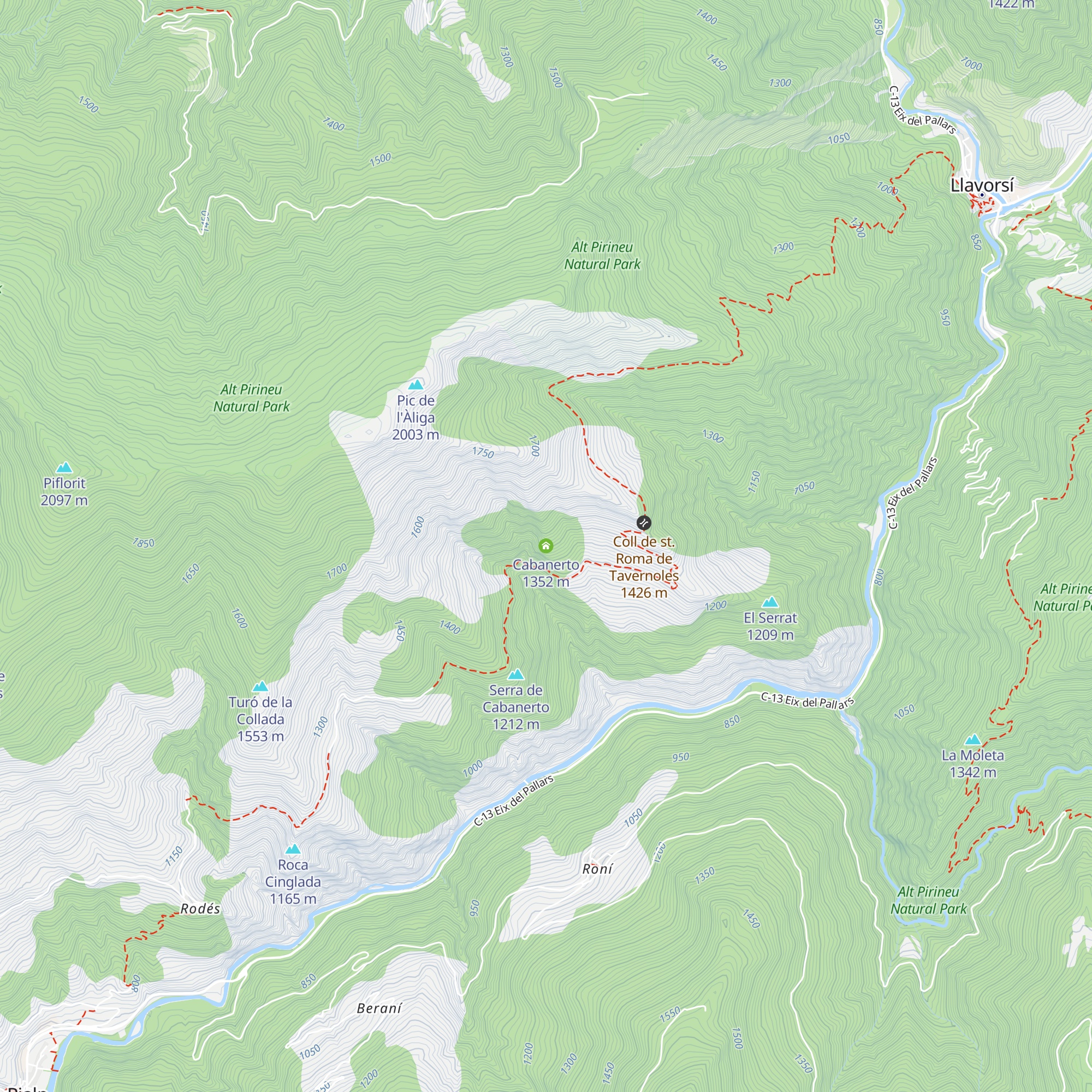 Cabanerto map