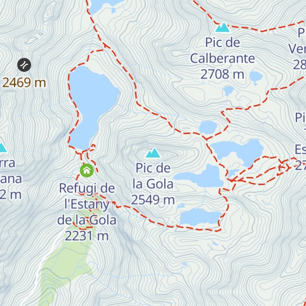 Map of Pic de la Gola