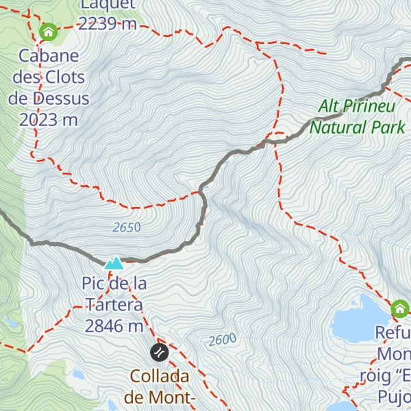 Map of Mont Rouch de France