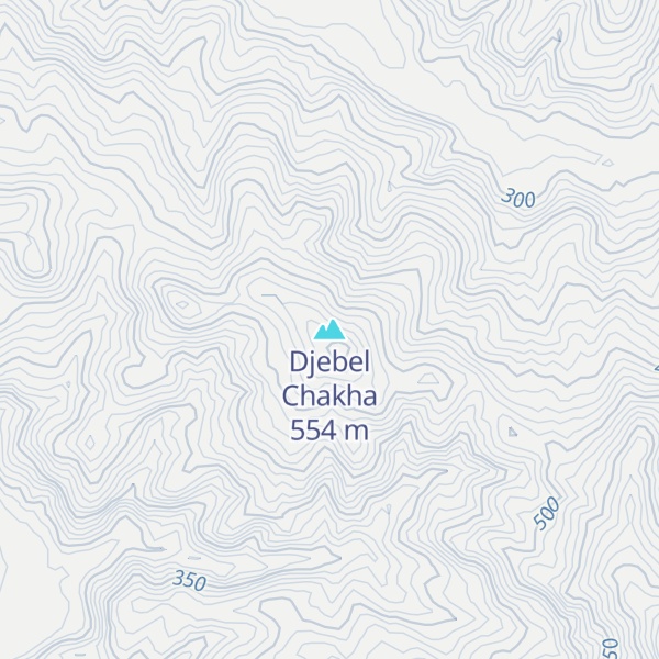 Map of Djebel Chakha