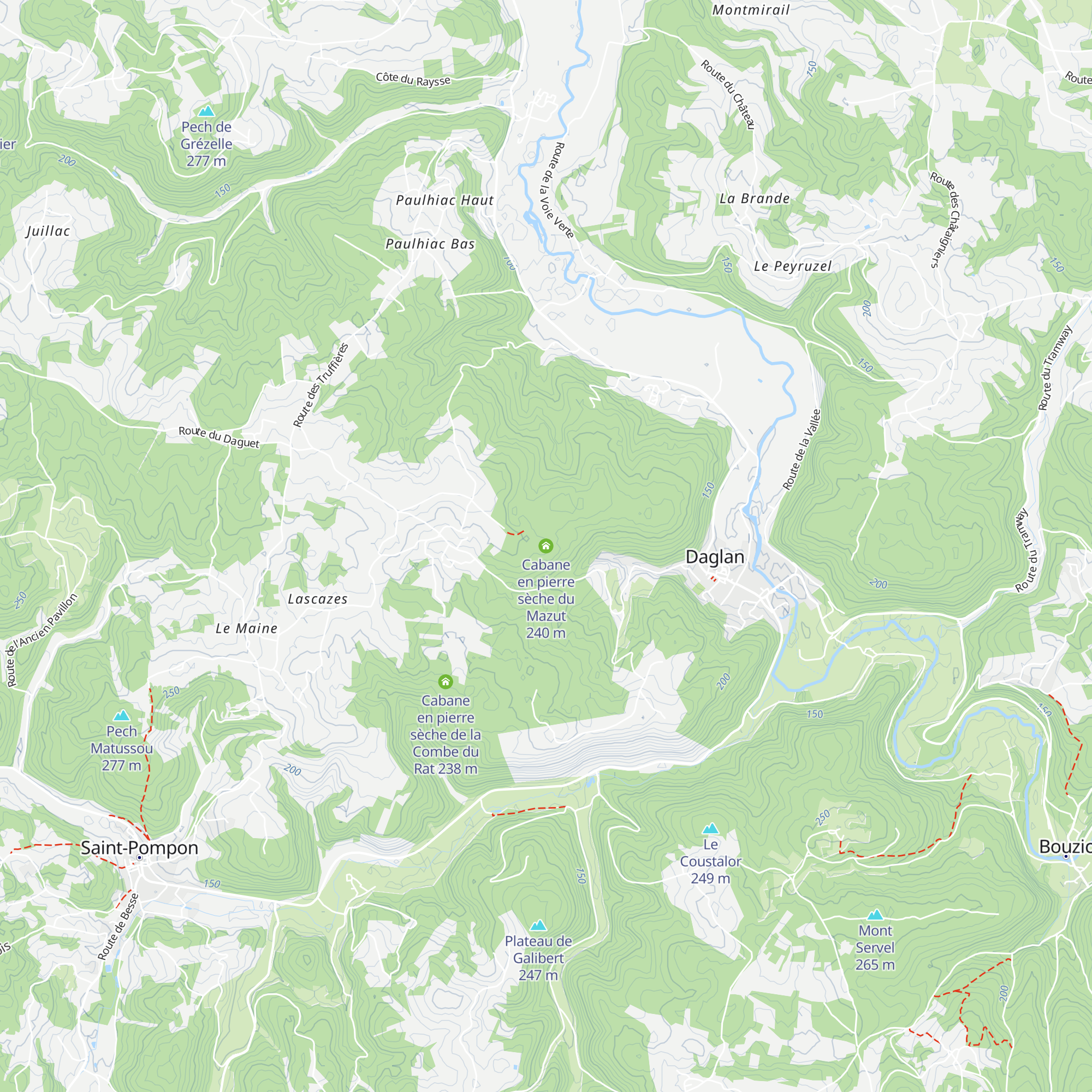 Cabane en pierre sèche du Mazut map