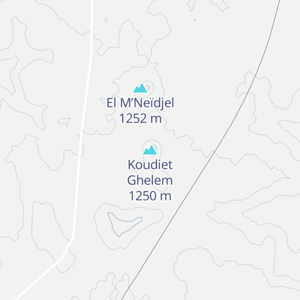 Map of Koudiet Ghelem