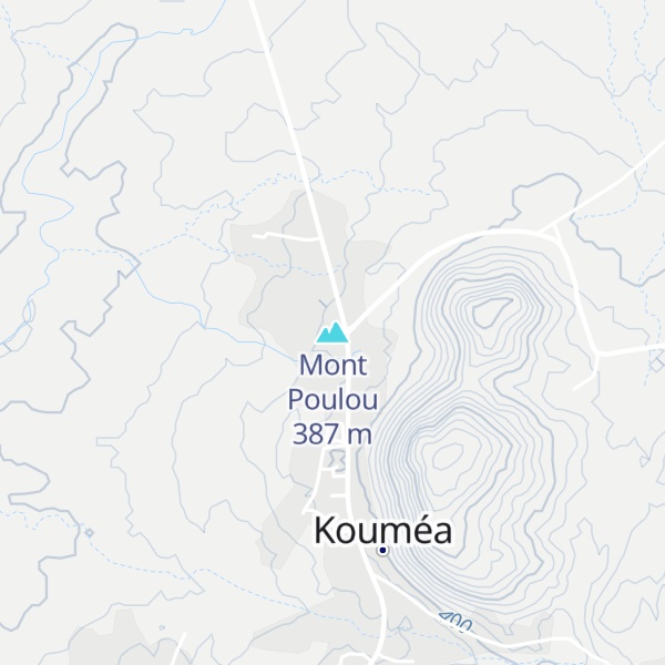 Map of Mont Poulou