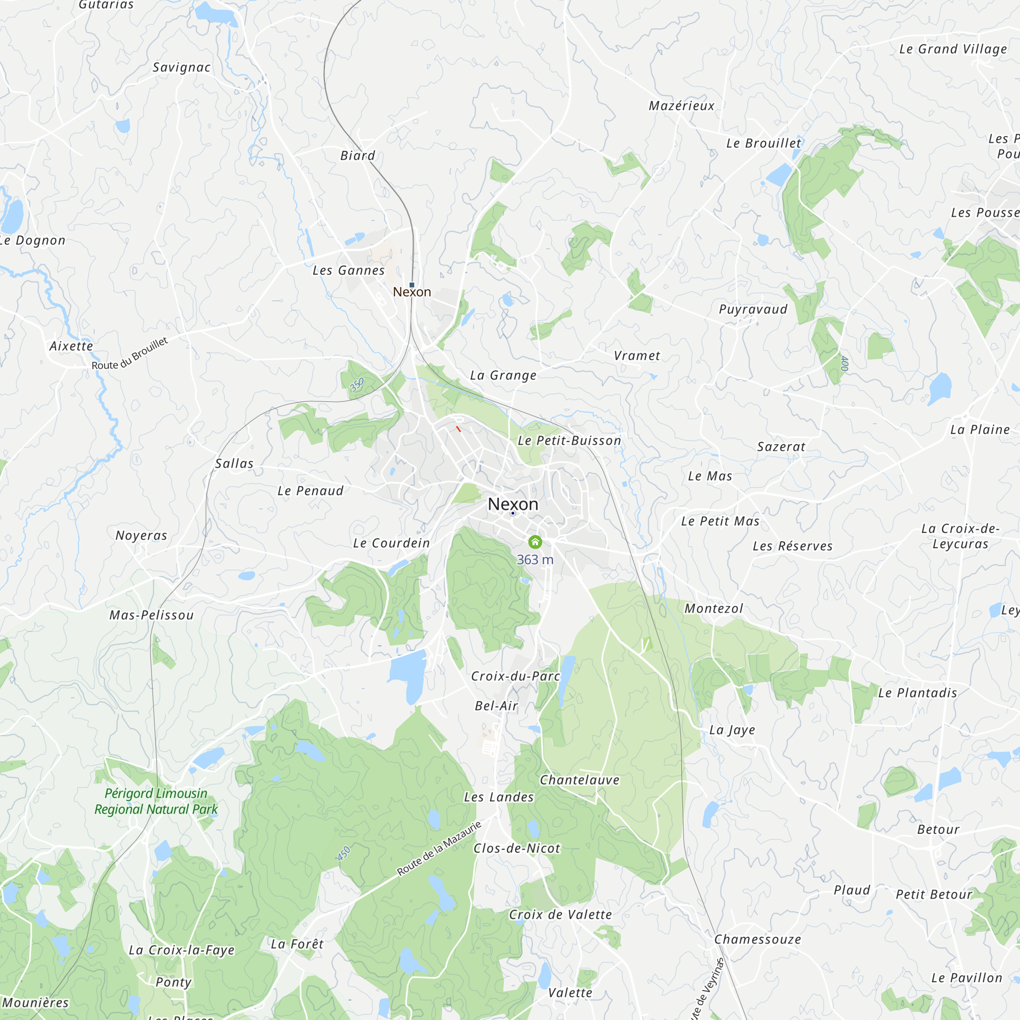 Bureau d'Informations Touristiques de Nexon map