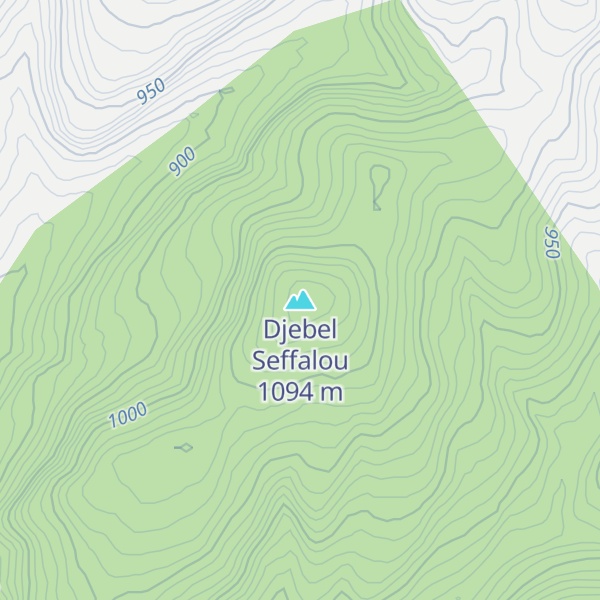 Map of Djebel Seffalou