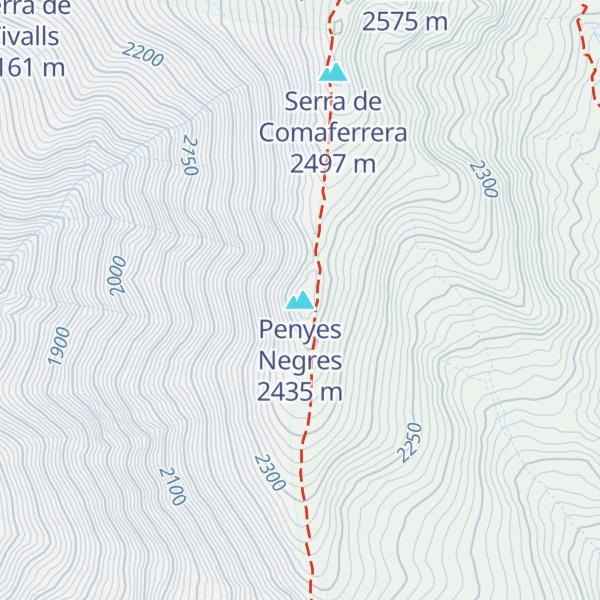 Map of Penyes Negres