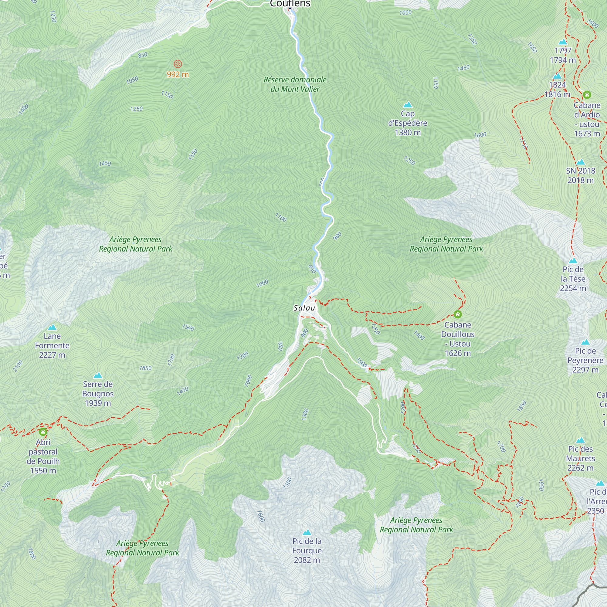 Gîte de Couflens Salau map