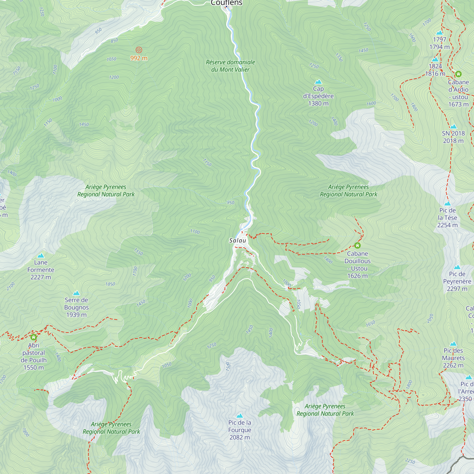 Gîte de Couflens Salau map
