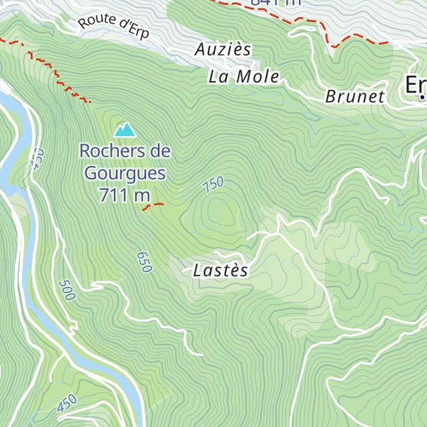 Map of Les Tourouns