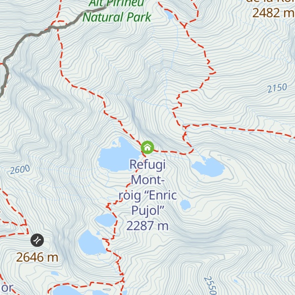 Map of Refugi Mont-roig “Enric Pujol”