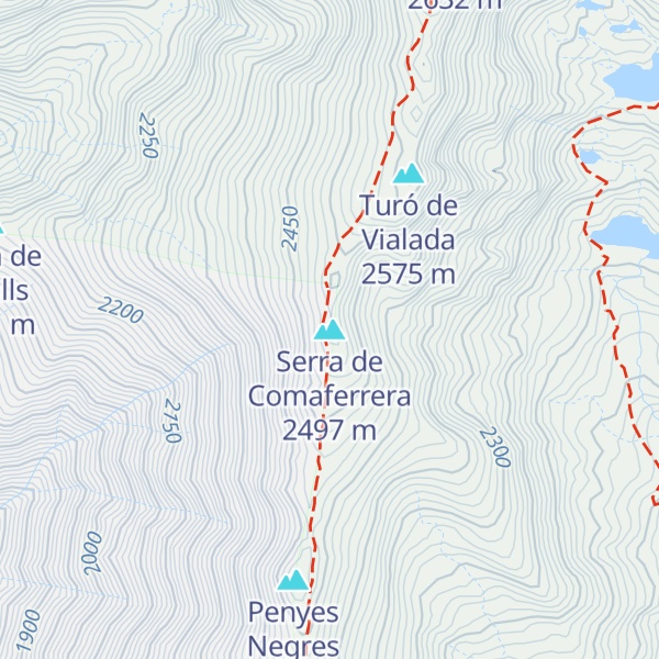 Map of Serra de Comaferrera