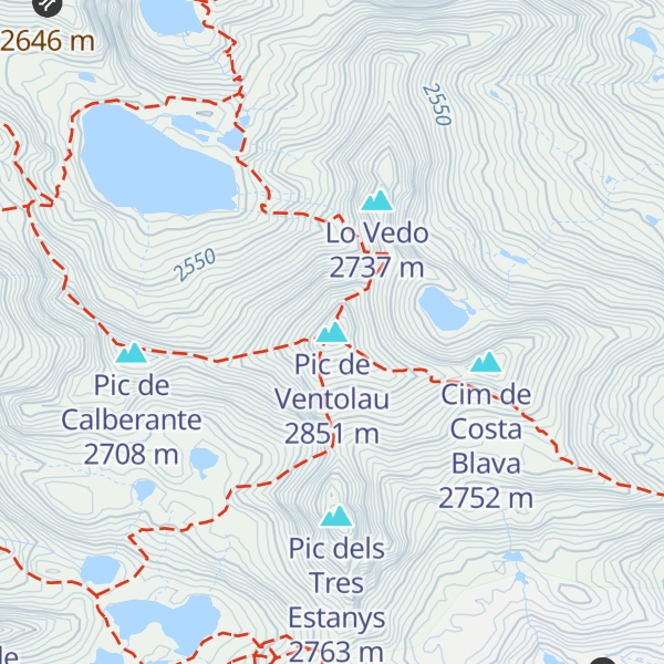 Map of Pic de Ventolau