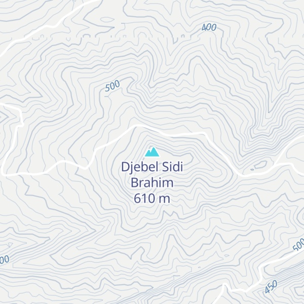 Map of Djebel Sidi Brahim