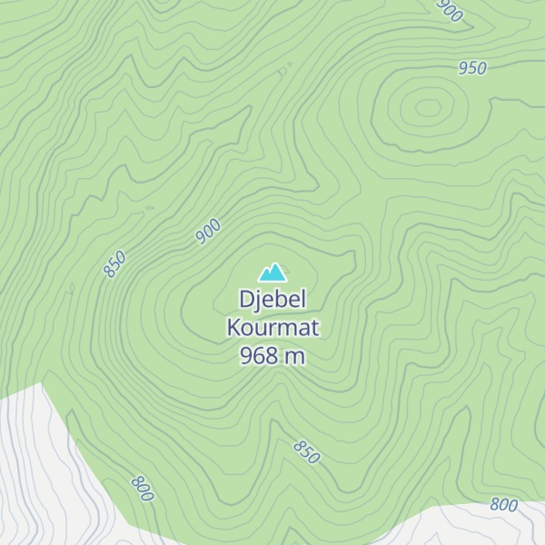 Map of Djebel Kourmat